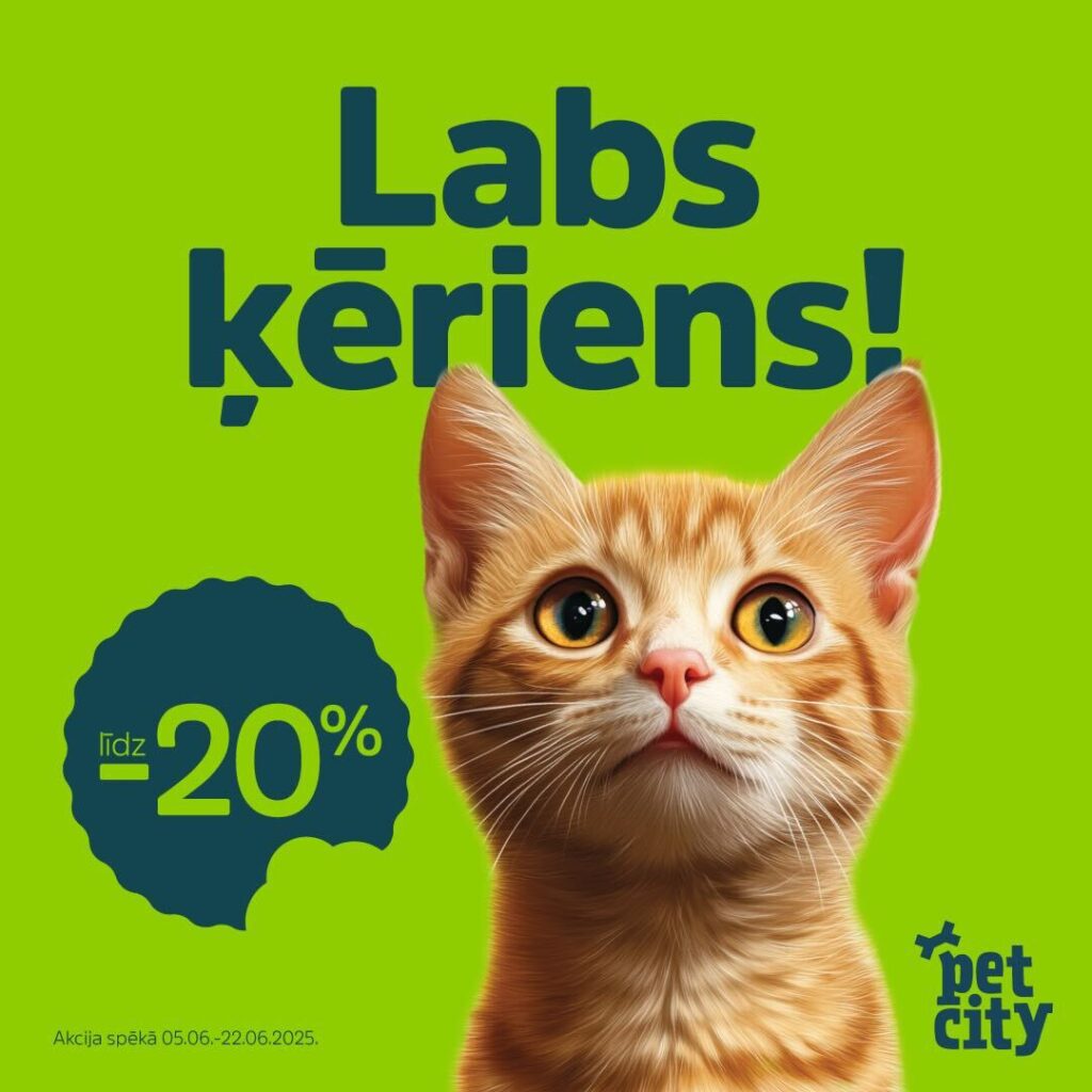 Labs ķēriens PetCity veikalā